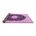 thumbnail image 2 of Ahgly Company Indoor Square Medallion Pink Traditional Area Rugs, 7' Square, 2 of 4