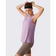 thumbnail image 3 of G4Free Lyocell Side Slits Women's Workout Tank Tops Soft Loose Fit High Neck Athletic Tanks Stretch Gym Running Top, 3 of 8