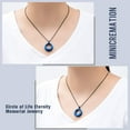 thumbnail image 4 of Urn Necklace Circle of Life Eternity Memorial Stainless Steel Pendant Ash Holder Cremation Jewelry for Women Men, 4 of 6