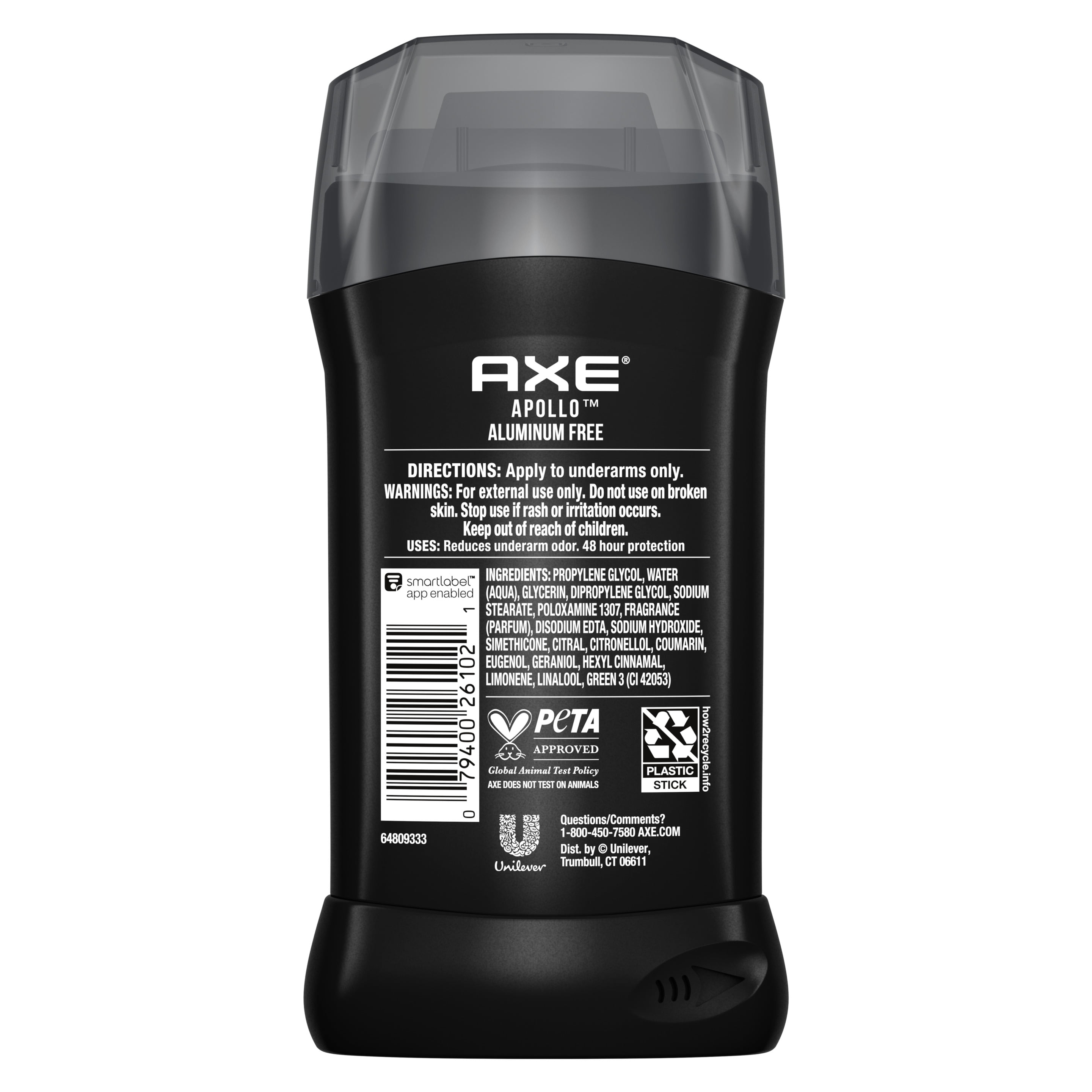 Axe Apollo Deodorant Stick For Long Lasting Odor Protection, Sage And Cedarwood Men,S Deo, Aluminum Free 3Oz 4 Count.