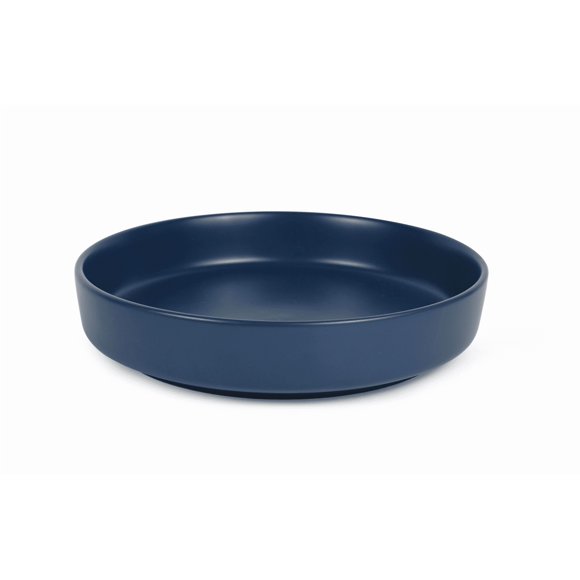 Mainstays Alessandra Matte Blue Stoneware Round Dinner Bowl