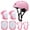 Pink, variant on Kids Bike Helmet for Boys Girls, Adjustable Protective Gear Set with Knee Elbow Pads Wrist Guards for Bicycle Scooter