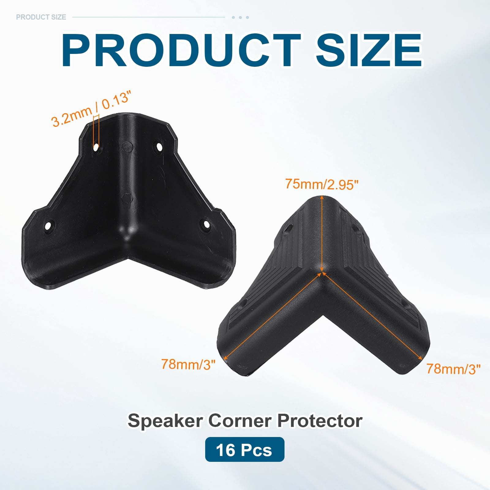 16 Pcs Speaker Cabinet Corners Protector for Audio Equipment Cases