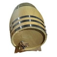 thumbnail image 2 of Barril de roble añejo de 1,5 l, barril de madera para bebidas, estilo retro con soporte, cubo para bebidas con grifo y decantador para bar., 2 of 8