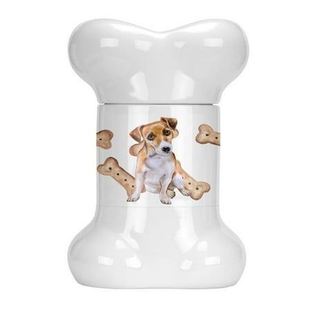 Jack Russell Terrier No.2 Bone Shaped Treat Jar