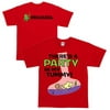 Personalized Yo Gabba Gabba! Tummy Party Red Adult T-Shirt