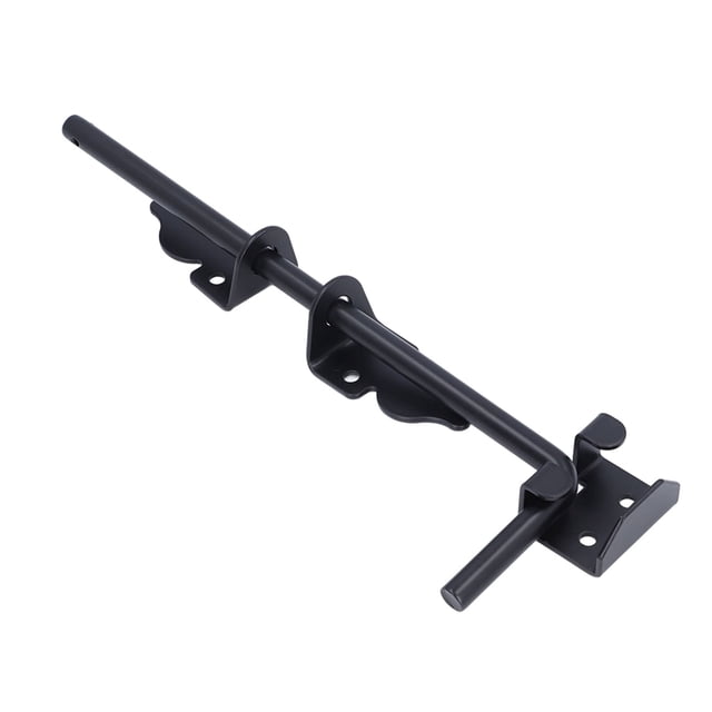 Perno de Bastón, Recubrimiento de Polvo Negro de Pestillo de Compuerta de Compuerta de Acero Sólido para puertas de metal