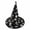 1-Silver4103, variant on XIAOCHA Womens Printed Witch Hat Halloween Wide‑Brim Wizard Hat Party Headwear,Silver