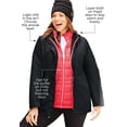 thumbnail image 2 of Catherines Women's Plus Size 3-In-1 Parka Jacket, 2 of 5