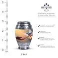 thumbnail image 2 of Pigeon Hands Man Mini Cremation Urns For Ashes, Funeral Urns For Adult Ashes Women, Keepsake Urn For Human Ashes, Burial Urns For Human Ashes, Handcrafted Urns, Metal Urn 3 Inch,1pcs, 2 of 5