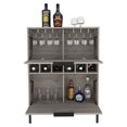 Miekor Furniture Bar Puertu, Six Wine Cubbies, Double Door