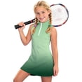 thumbnail image 3 of Shadoumai Athletic Tennis Girls Dress 4T,Girls Tennis Dress 1/4 Zip Golf Outfit Built-In Bra & Shorts Pickleball Athletic Dress Workout Pockets 4-13Y, 3 of 6