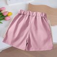 thumbnail image 4 of Girls Floral Lace Trim Shorts Casual Summer Short Pants Plus Size High Waist Drawstring Dressy Trousers Trendy Beach, 4 of 7