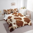 thumbnail image 3 of Homewish Rustic Cowhide 7-Piece Twin Bedding Sets,Country Farmhouse Lodge Bedding Comforter Set,Brown Beige Sheet Sets For Kids,Luxury Bedroom Decor Reversible, 3 of 8