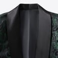 thumbnail image 3 of qelini Blazer Jacket for Men Big and Tall V Neck Long Sleeve Stylish Formal Evening Wedding Performance Outerwear Blazer Solid Color Cloth for Fall Winter Daily Wear, 3 of 8