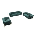 thumbnail image 4 of Divani Casa Quincey Transitional Velvet Accent Chair in Emerald Green, 4 of 4