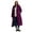 Dark Berry, variant on Women's Plus Size Maxi Length Puffer Coat