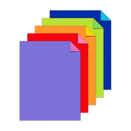 UPC: 0759598988831 | Astrobrights Colored Cardstock  8.5? x 11?  70 lb / 189 gsm  ?Double Color? Assortment  80 Sheets