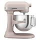 thumbnail image 1 of Batidora de pie KitchenAid de 7 cuartos de galón con forma de pluma, color rosa, 1 of 6