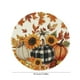 thumbnail image 3 of Mantel Individual Redondo Otoñal con Aspecto de Lino | Estampado de Arce, Calabaza y Girasol | Plástico Resistente Al Calor | Decoración Otoñal para La Mesa | Un Toque Acogedor para El Comedor y La C, 3 of 6