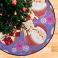 thumbnail image 4 of Coolnut Santa Cute Cupcake Christmas Tree Mats Waterproof Tree Skirt, Christmas Purple Cartoon Xmas Tree Stand Tray Mat Floor Protector Pad for Holiday Party Decoration, 28.3", 4 of 6