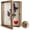 Carbonized, variant on ANHXN Flowers Shadow Box Display Case Shadow Box Picture Frame with Glass Wedding Bouquet Memorabilia Medals Photos Memory Box