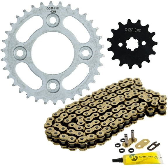 Niche Sprocket Chain Set for Honda Grom 125 15/34 Tooth 420 X-Ring Front Rear MK1013263