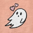 thumbnail image 2 of Dalix Heartly Ghost Embroidered Cotton Relaxed Fit Short Sleeve Crewneck Tee Shirt Women in Terracotta L Large, 2 of 5