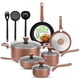 thumbnail image 1 of NutriChef 13 piezas NCCWA13BR - Juego de utensilios de cocina antiadherentes sin PFOA/PFOS, resistente al calor con cacerola, sartenes, ollas, cazuel, 1 of 7