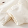 thumbnail image 5 of CAUYDY 0-3M 6-9M 12-18M Preemie Girl Coming Home Outfits Baby Clothing Newborn Long Sleeve Sleepers Infant Girls Romper Fall Winter Toddler Pajamas Sizes 8-12 Months,Brown, 5 of 9