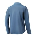 thumbnail image 4 of Ierhent Men's Long Sleeve Polo Shirts Men's Waffle Knit Long Sleeve Casual Polo Shirts(U-Navy,XXL), 4 of 4