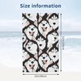thumbnail image 4 of Husky Dogs with Blue Eyes Large Beach Towel - Plush Thick Cotton Pool Towel, Adult Beach Towels, 4 of 16