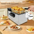 thumbnail image 5 of Deep Fryer 3 Liter Capacity,1500W Oil Fryer with Adjustable Temperature,Viewing Window,Detachable Frying Basket,Made of Stainless Steel Material and Easy to Clean, 5 of 10