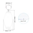 thumbnail image 2 of Uxcell Vintage Motel Keychain Blank Hotel Keychain Rhombus Retro Key Tag Clear White, 2 of 7