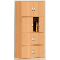 MadeToOrder Beech 8 Door Storage Cabinet, Compressed Wood, 15 x 24 x 54 in