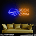 thumbnail image 3 of Craftnamesign Book Store Neon Sign, Book Coffee Wall Sign, Open Sign Wall Decor, 3 of 5
