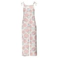 thumbnail image 4 of QATAINLAV Womens Easter Cute Bunny Eggs Print Outfit 2025 Spring Holiday Clothes Casual Cotton Linen Jumpsuits Loose Fit Wide Leg Rompers Overalls Multicolor XXL Prime Sales Today Clearance, 4 of 6