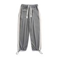 thumbnail image 2 of Vedolay Mens Sweatpants Solid Color Drawstring Straight Leg Trousers Grey,L, 2 of 4
