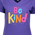 thumbnail image 4 of Inktastic Be Kind Inspirational Quote in Color Women's V-Neck T-Shirt, 4 of 5
