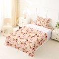 thumbnail image 5 of Homewish Cute Dachshund Dog Twin Sheets,Bowtie Cherry Bedding,Beige,3-Piece,1 Fitted Sheet and 1 Pillowcase, 5 of 6