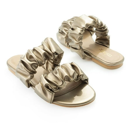 

mod x Double Gathered Strap Sandals