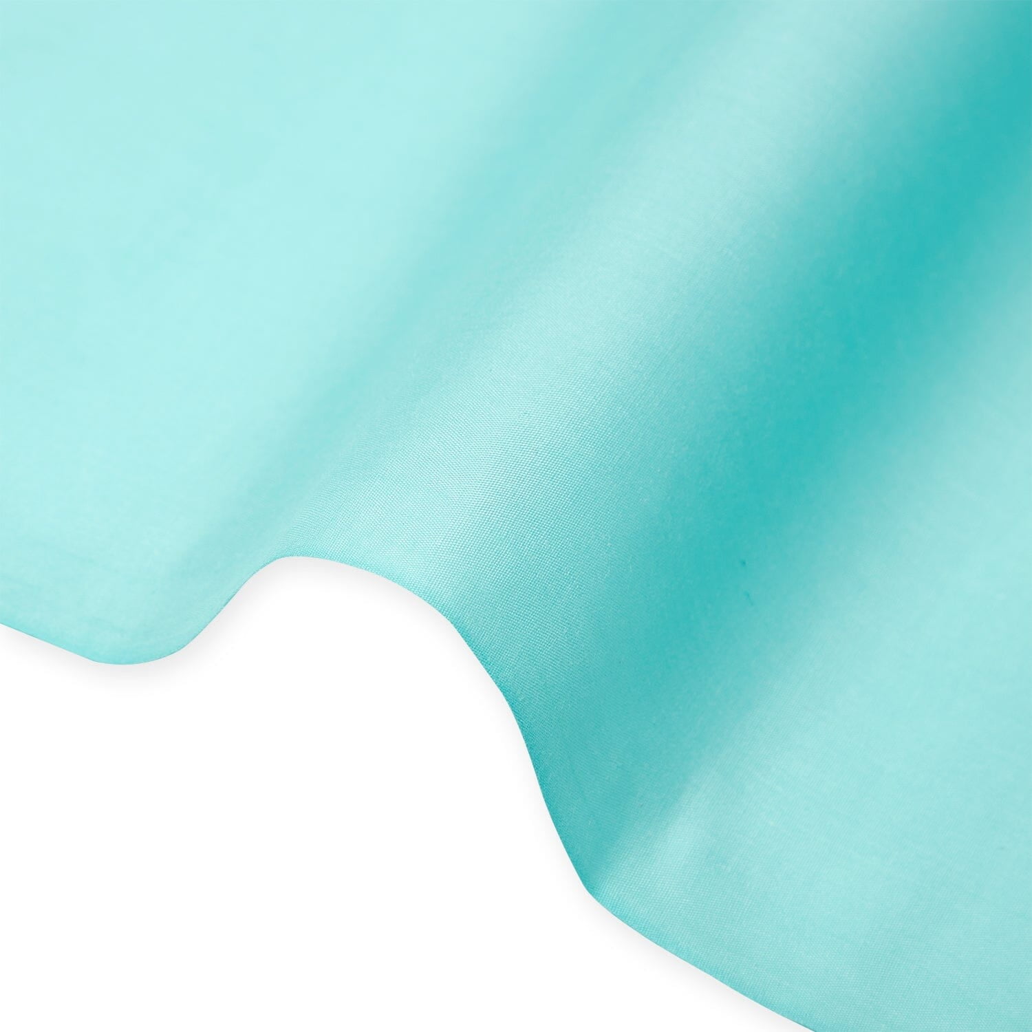 Cotton Polyester Broadcloth Fabric Premium Apparel Quilting 45" (Aqua Blue)