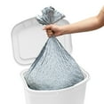 thumbnail image 3 of Glad Kitchen Trash Can with Lid, Step Foot Pedal and Garbage Bag Rings, 13 Gallon, White, 3 of 10