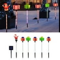 thumbnail image 6 of LED Christmas Solar Lights, Outdoor Solar Garden Lights, 5-in-1 Santa Sleigh Snowman Gift Box Modeling, Warm Color Mode, IP55 Waterproof, Easy Installation, Patio Holiday Decoration, 6 of 6