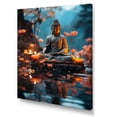 thumbnail image 2 of Designart "Serene Buddha Zen Tranquility I" Spiritual Canvas Wall Art - Global Pink Buddhism Hallway Wall Art Decor, 2 of 6