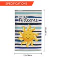 thumbnail image 3 of JOOCAR Summer Sun Welcome Garden Flag Double Sided 12 x 18 Inch Beach Sunshine Outdoor Yard Lawn Patio Decor, 3 of 6