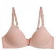 thumbnail image 1 of Women Wire Free Padded Solid Color Lingerie Underwear Front Closure Bra, 1 of 6