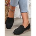 thumbnail image 3 of Knitted Flats, Soft Bottom, Slip-on Loafers, Breathable, Non-slip, Comfortable Footwear, 3 of 5