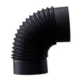thumbnail image 3 of Codo de estufa de 90 degree Accesorio de montaje sencillo Accesorio de codo de chimenea negro Identificación 125 cm, 3 of 8
