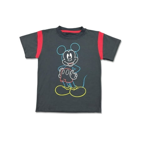 Short Sleeve Mickey Mouse Graphic Tee Shirt (Little Boys)
